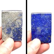 Lapis Lazuli d'Afghanistan - pierres plates carrée