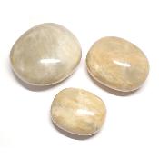 Pierre de Lune Beige - galet (Lot de 25 pièces ENVIRON)  
