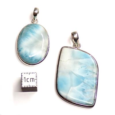 Larimar Pendentifs Argent (Lot de 2 pièces) 2616