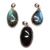 Labradorite Pendentifs Argent (Lot de 3 pièces) 2621
