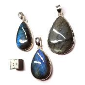 Labradorite Pendentifs Argent (Lot de 3 pièces) 2622