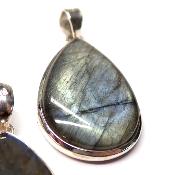 Labradorite Pendentifs Argent (Lot de 3 pièces) 2622