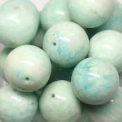 Amazonite - Fil de perles 14 mm (Lot de 25 perles)