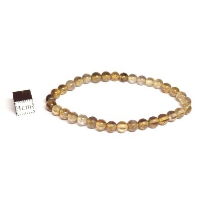 Citrine - Bracelet Boule 6 mm Qualité E (Lot de 5 pièces)