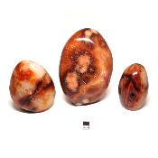 Cornaline - Forme libre n°15 ( Lot de 3 pièces )