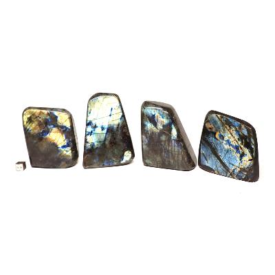 Labradorite "E" - Forme libre n°10 ( Lot de 4 pièces )