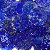 Lapis Lazuli - plaque percée (Lot de 25 pièces)