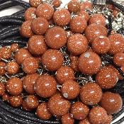 Pierre de Soleil Synthétique - pendentif grappe (Lot de 10 pièces) 