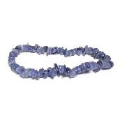 Tanzanite - Bracelets minis pierres roulées (Lot de 10 pièces)