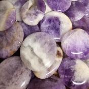 Améthyste à chevrons - mini pierre plate