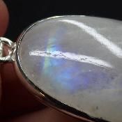 Pierre de Lune Bleutée Pendentifs Argent (Lot de 2 pièces) 2631