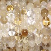 Citrine - Collier pierre roulé Qualité "A"