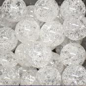 Cristal Crack - Fil de perles 12 mm (Lot de 30 perles)