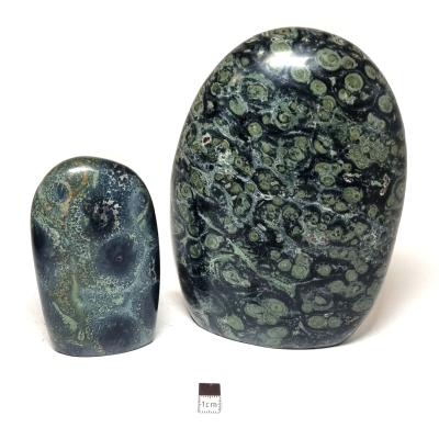 Jaspe Kimbaba - Forme libre n°15 ( Lot de 2 pièces )