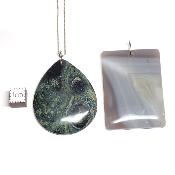 Mixte percé - pendentif coeur et autre (Lot de 10 pièces) 