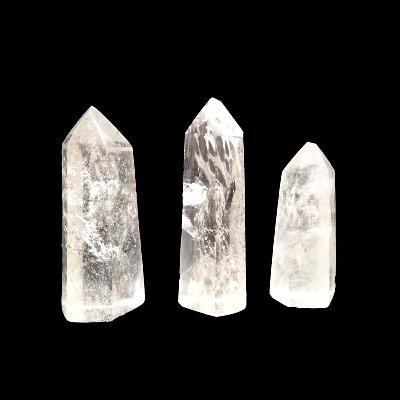 Cristal de roche - Pointe unique polie de Madagascar