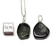 Tourmaline Verte - Pendentif pierre roulée (Lot de 5 pièces) 