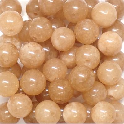 Pierre de Lune Orangée - Fil de perles 8 mm (Lot de 100 perles)