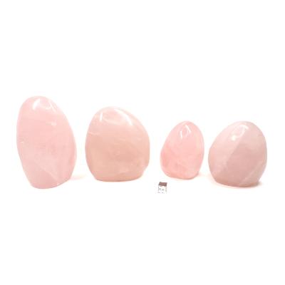 Quartz Rose - Forme libre n° 05 (Lot de 4 pièces)