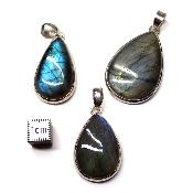 Labradorite Pendentifs Argent (Lot de 3 pièces) 2622