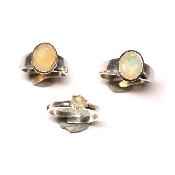 Opale d'Ethiopie Bague Réglable en Argent 2878 (Lot de 3 pièce)