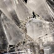 Cristal de Roche - pendule cône (Lot de 5 pièces)  