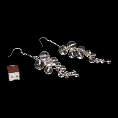 Cristal de Roche - Boucles d'oreilles en grappes (Lot de 10 pièce) 