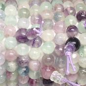 Fluorine Multicolore - Bracelets Tibétain Boules (Lot de 5 pièces)