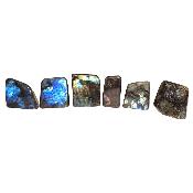 Labradorite "E" - Forme libre n°20 ( Lot de 6 pièces )