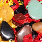 Mixte avec cordon - pierre plate (Lot de 10 pièces) 