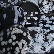 Obsidienne Neige - mini pierre plate 