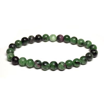 Rubis sur Zoisite - Bracelets Boules (Lot de 5 pièces)