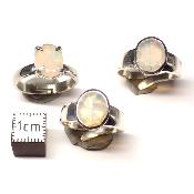 Opale d'Ethiopie Bague Réglable en Argent 2873 (Lot de 3 pièce)