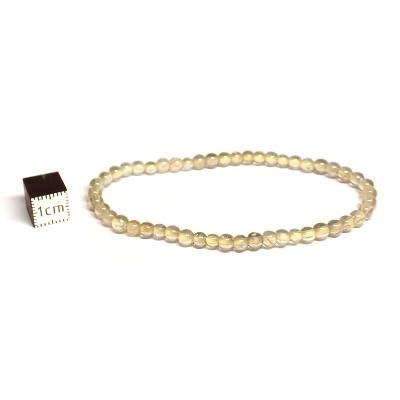 Citrine - Bracelet Boule 4 mm Qualité E (Lot de 5 pièce)