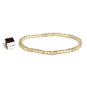 Citrine - Bracelet Boule 4 mm Qualité E (Lot de 5 pièce)