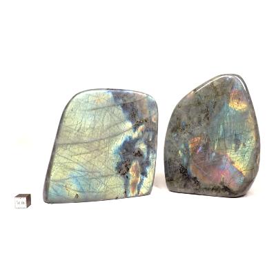 Labradorite "E" - Forme libre n°01 ( Lot de 2 pièces )