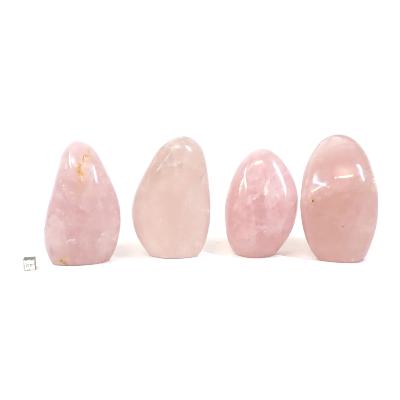 Quartz Rose - Forme libre n° 16 (Lot de 4 pièces)