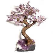 Arbre en pierre d'Améthyste base Améthyste du Brésil Lot n°2611