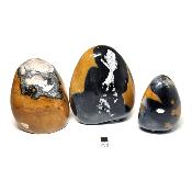 Jaspe jaune - Forme libre n°11 ( Lot de 3 pièces )