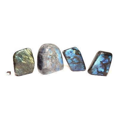 Labradorite "E" - Forme libre n°16 ( Lot de 4 pièces )