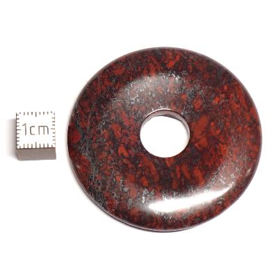 Jaspe Hématoïde (oeil de fer) - Donut 5 cm Ø  (Lot de 5 pièces) 