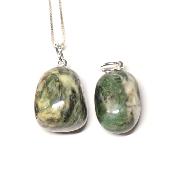 Smaragdite - Pendentif pierre roulée