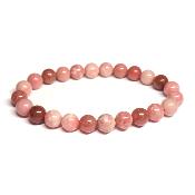 Thulite - Bracelets boules (Lot de 5 pièces)