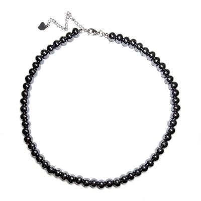 Collier Femme En Hématite Naturelle Foncée - Longueur 18 Pouces, Occasion