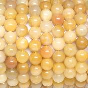 Jade Jaune - Bracelets Boules (Lot de 5 pièces)