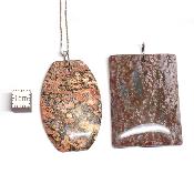 Mixte percé - pendentif coeur et autre (Lot de 10 pièces) 