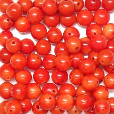 Corail Rouge - Fil de perles 6 mm (Lot de 150 perles)