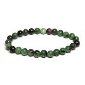 Rubis sur Zoisite - Bracelets Boules (Lot de 5 pièces)