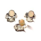 Opale d'Ethiopie Bague Réglable en Argent 2877 (Lot de 3 pièce)