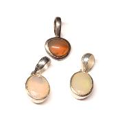 Opale d'Éthiopie Pendentifs Argent (Lot de 3 pièces) 2882